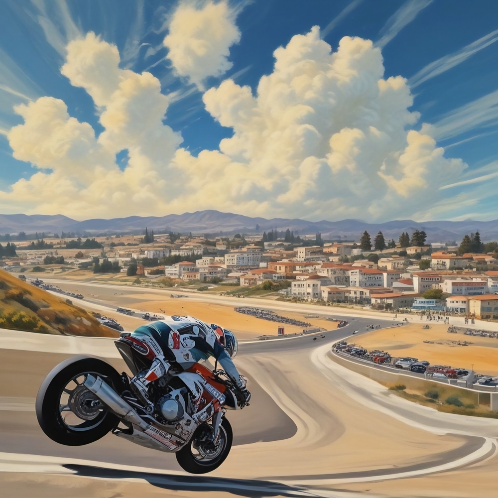 Motorcycle Racing Art Print